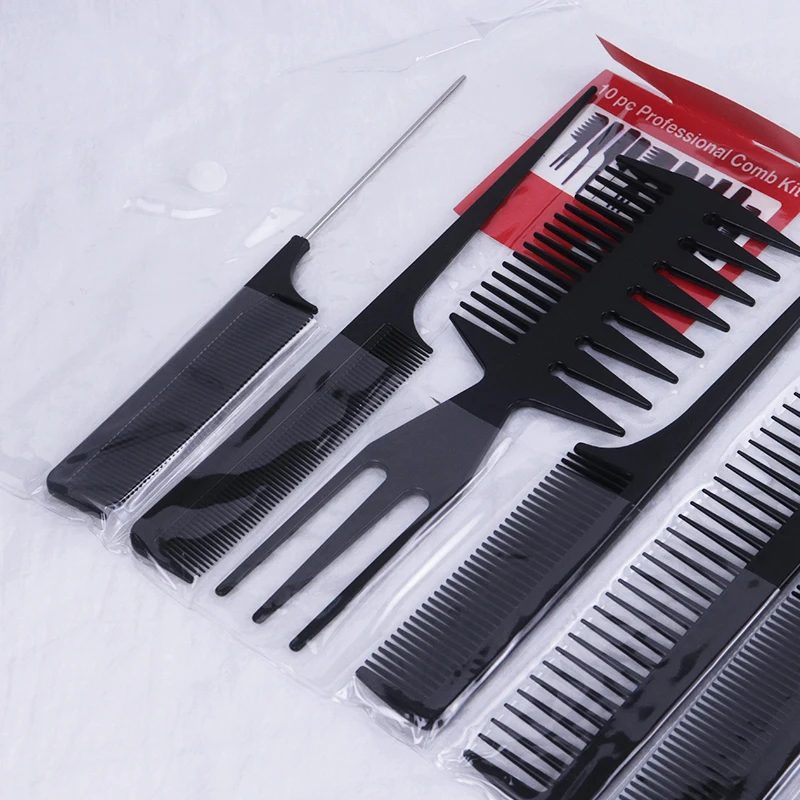 10pcs/set of hair combs multifunctional hair combs anti-static hair care and beauty tools set stylist accessories 5