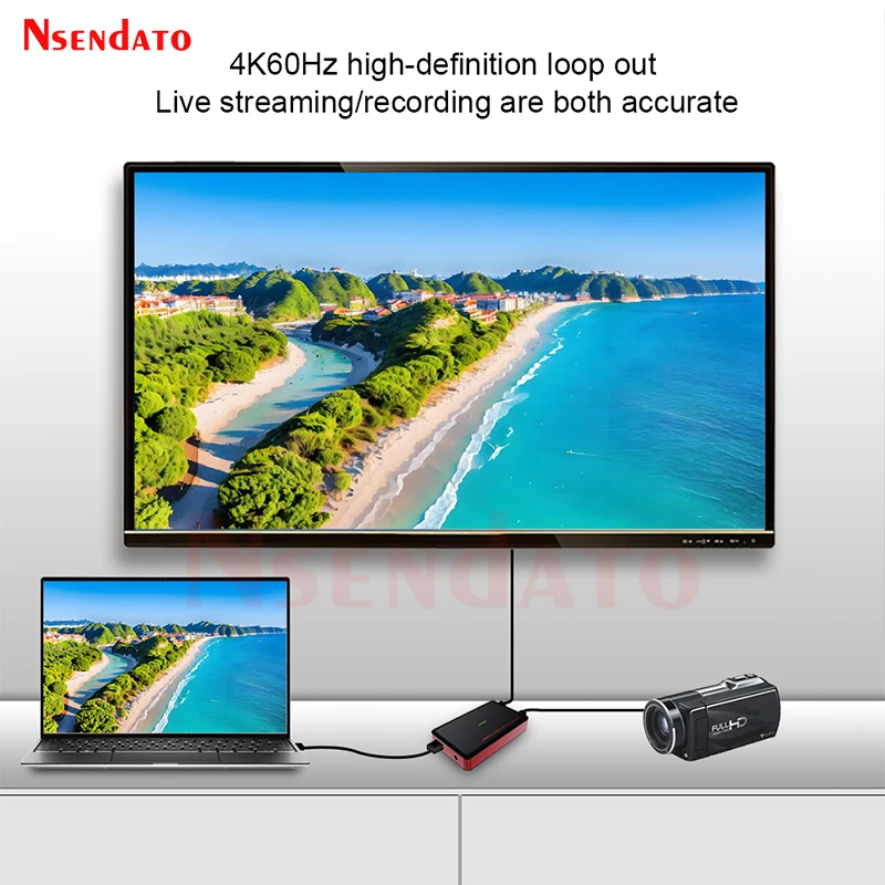 Ezcap371L 1080p60 HDMI USB3.0 Video Capture Grabber Card Support HDMI Loop Out HDMI Game Recorder Mixer For OBS Live Streaming