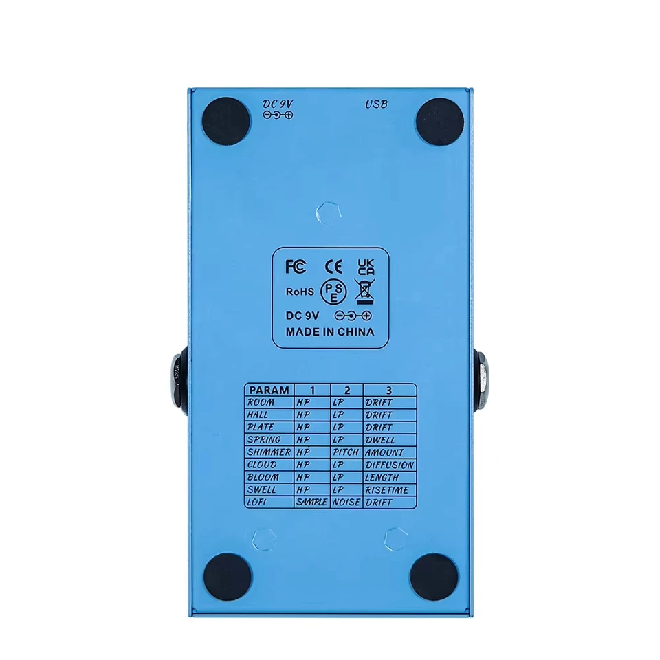 M-VAVE ミニユニバースリバーブペダル | Shimmer&Spring&LoFi を備えた