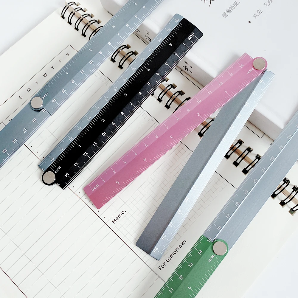 Stainless Steel Straight Ruler Centimeter Inches Scale Metric Ruler Precision Measuring Tool Folding Drawing Rulers stainless steel ruler ruler set folding ruler drawing ruler metal ruler straight ruler