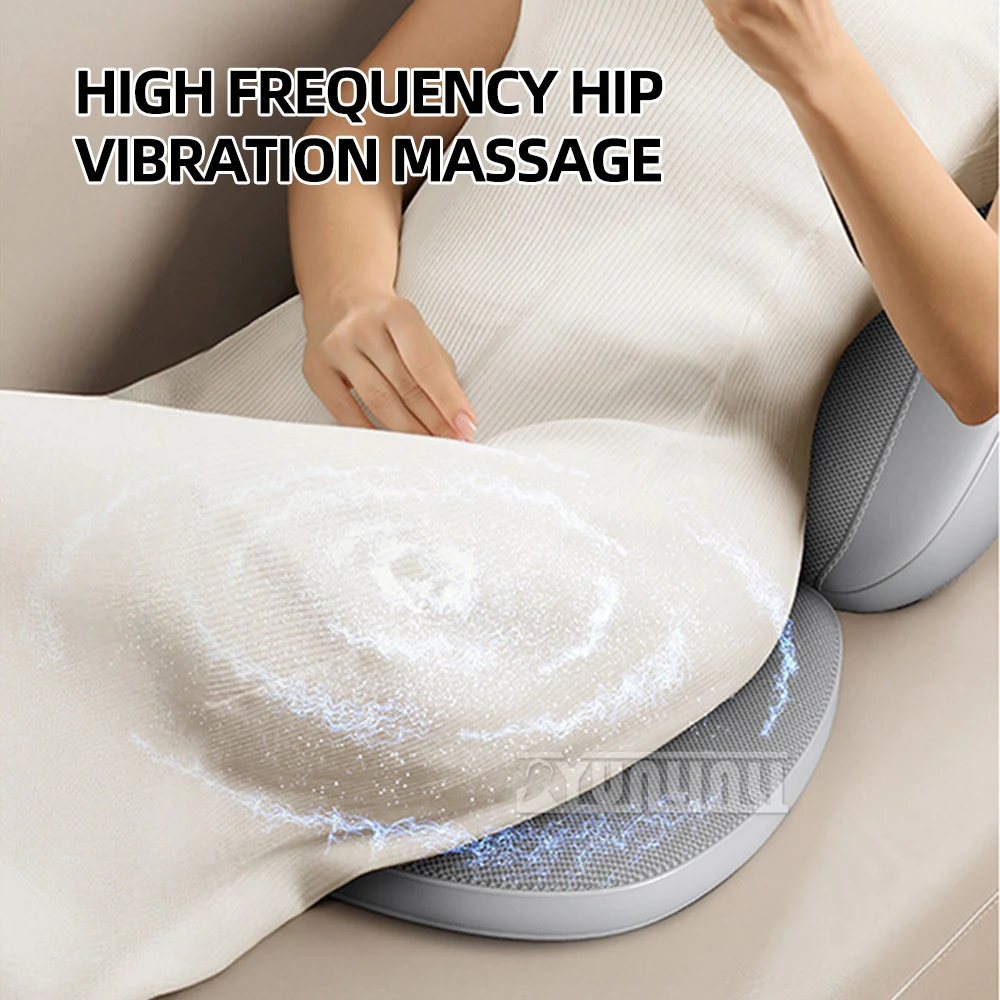 Electric Full Body Massage Cushion Seat Chair Heating Shiatsu Deep Kneading Vibration Back Massager Trapezius Muscle Relaxation 4