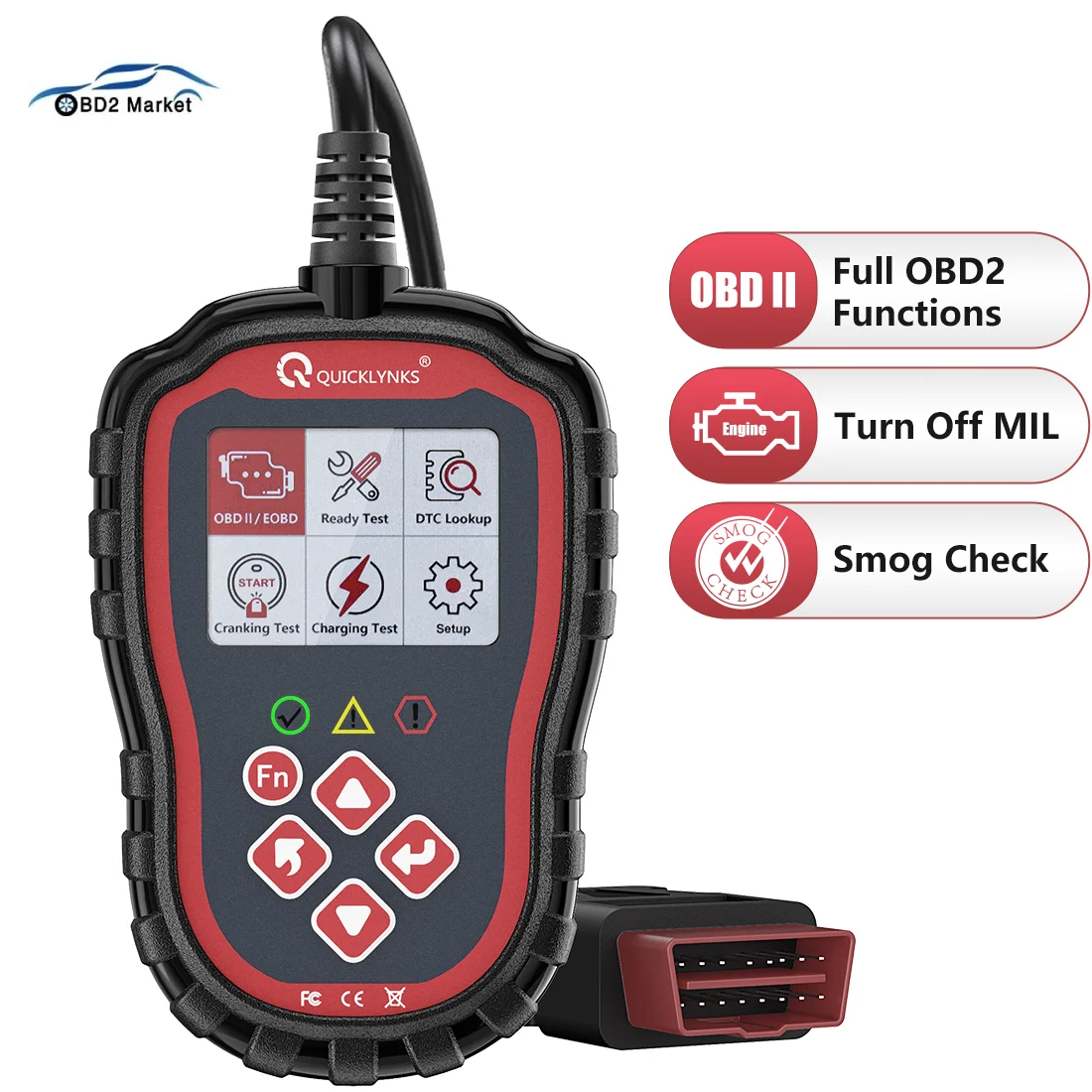 Считыватель кодов OBD2 QUICKLYNKS T41, Профессиональный OBD 2 Автомобильный сканер, диагностические инструменты, PK CR3001