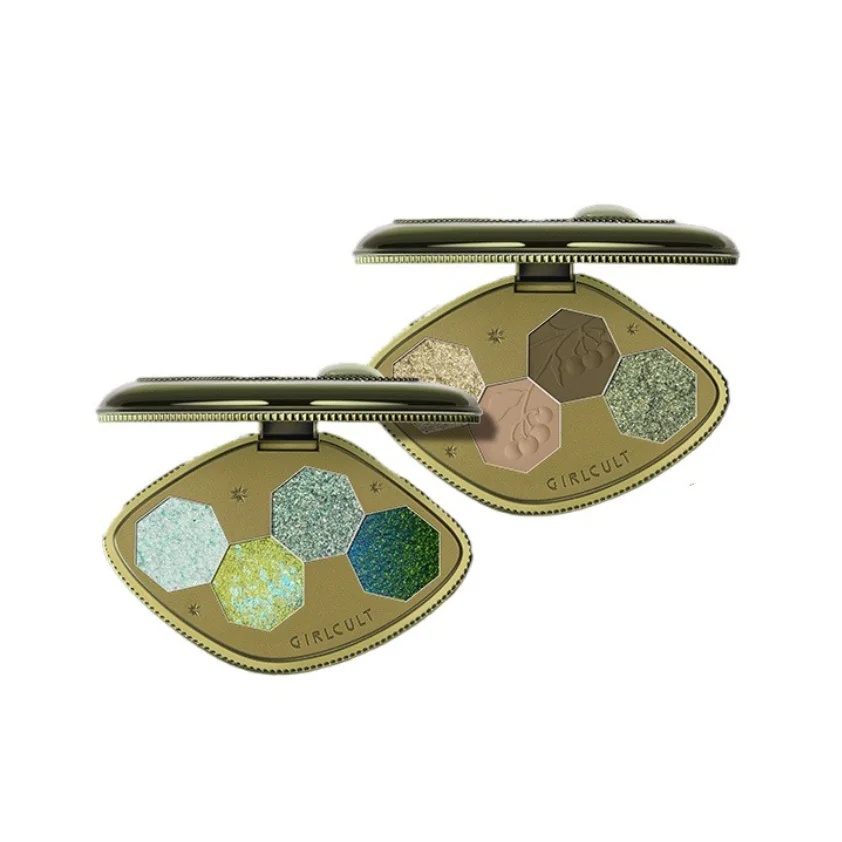 Matte Makeup Eye shadow 4 Color Chameleon Smoke Shimmer Glitter Eye Palette eye shadow eye shadow plate