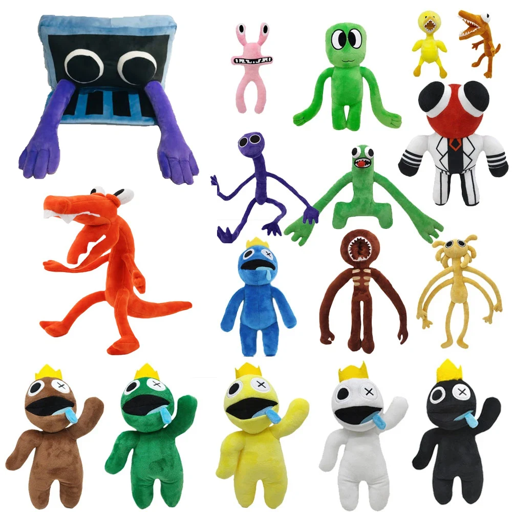  Rainbow Friends Toy Collection, Big Eyed Monster/Yellow  Multi-Hand Monster/Blue Wiki, Popular Game Rainbow Friends Horror Attack,  Birthday Halloween Gift for Boys and Girls (Orange 32cm) : Toys & Games