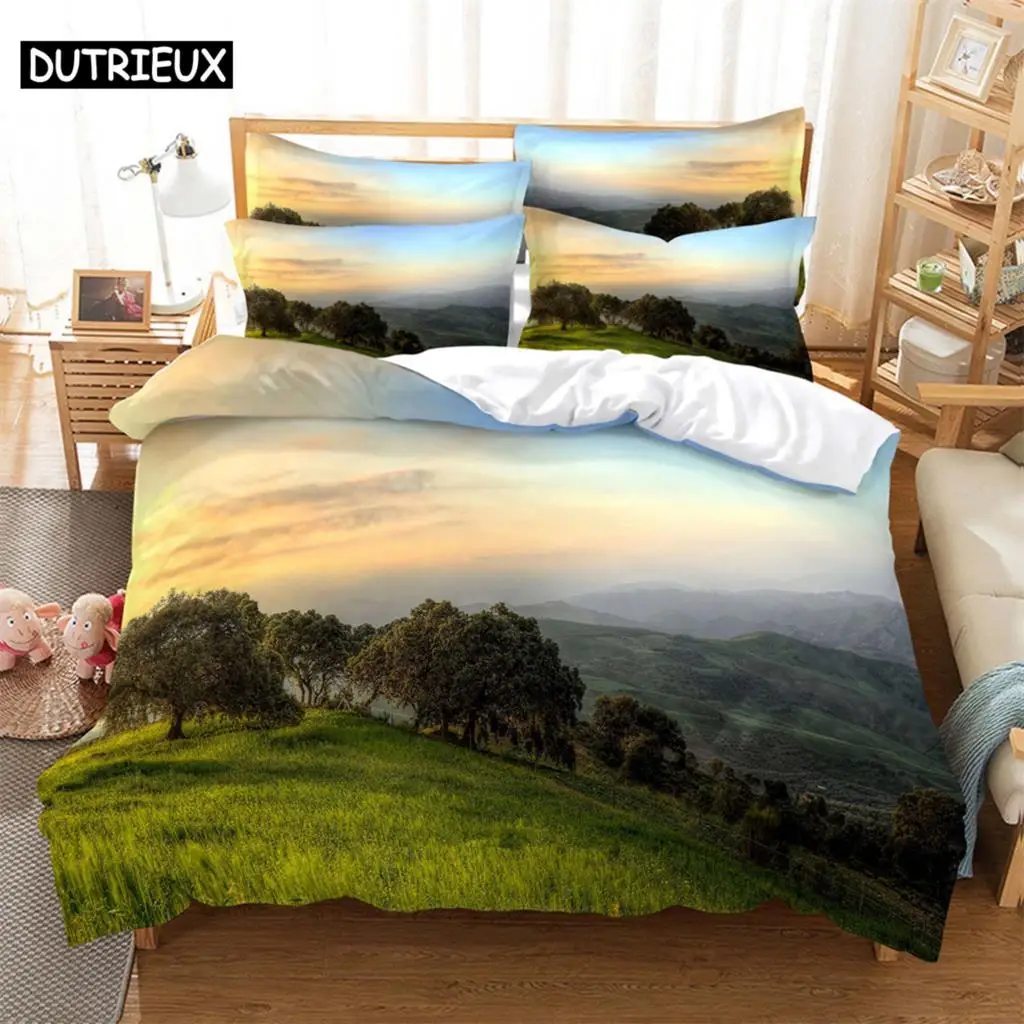 

The sea And Sky Fashion Bedding Set 2/3pcs 3D Digital Printing Duvet Cover Sets 1 Quilt Cover + 1/2 Pillowcases US/EU/AU Size