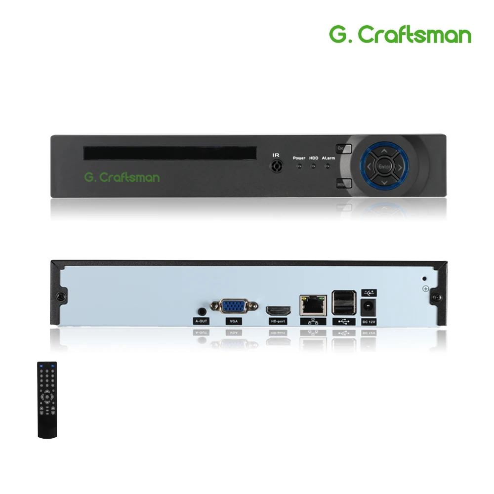 XMeye 16ch 4K NVR Face Recognition H.265+ Onvif Network Video Recorder 1 HDD 24/7 Recording IP Camera Onvif P2P System Network Video Recorder