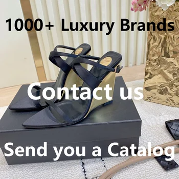 Luxury Pointed Sandals Burgundy Designer Large Size Fashion Pointed Sandals Temperament with French Women's Shoes 1