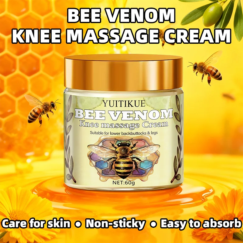 Bee venom knee massage cream, cares for the skin, non-greasy, easily absorbed, suitable for all skin types