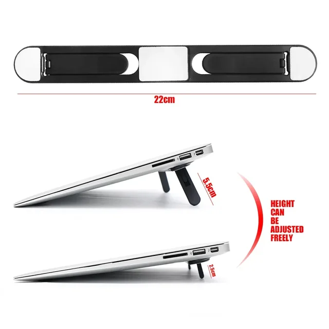 Universal Laptop Riser Stand for Macbook Pro 13 15 Air Lenovo Samsung Notebook Cooling Pad Invisible Laptop Bracket Stands 3 Universal Laptop Riser Stand for Macbook Pro 13 15 Air Lenovo Samsung Notebook Cooling Pad Invisible Laptop Bracket Stands 3