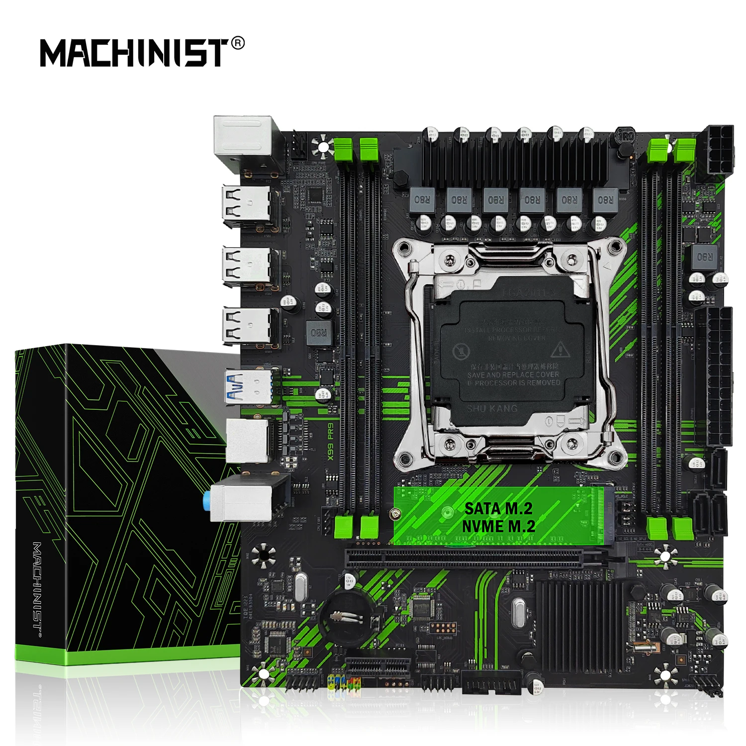 MACHINIST X99 PR9 Motherboard LGA 2011 3 Support Xeon E5 2667 2666 V3 machinist-x99-pr9-motherboard-lga-2011-3-support-xeon-e5-2667-2666-v3
