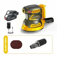 125mm Electric Cordless Disc Random Orbital Brushless Sander Grinding Polisher 3-Speed Sanding Machine Fit Makita 18V Battery 1
