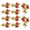 10 Pcs Cell Phone Accessories Headdress Making Accessory Hairpin Metal Brooch Charm Golden 1