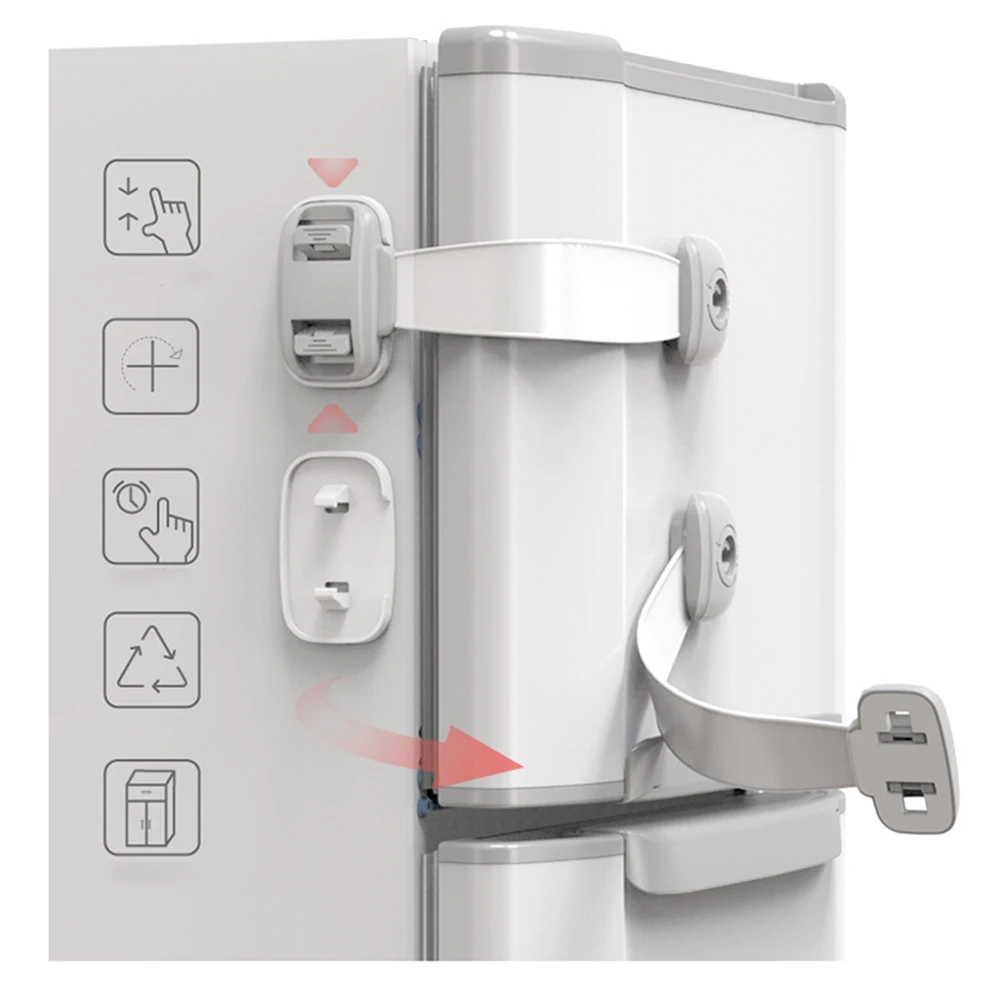 Child Safety Cabinet Lock Rotate 360 degrees Baby Security Protection Drawer Door Cabinet Lock Kids Safety Door Safety Lock