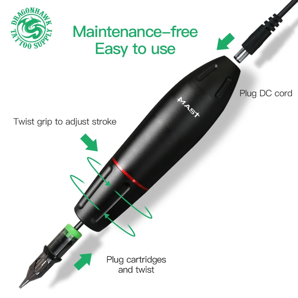Mast Tattoo K2 Professional Tattoo Rotary Pen Permanent Makeup High Quality Gun Machine Studio Supplies Artist tattoo supplies tattoo kit tattoo pen