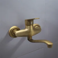 ก๊อกน้ำอ่างอาบน้ำโบราณ ก๊อกน้ำอ่างอาบน้ำทองเหลือง ก๊อกน้ำอ่างอาบน้ำแบบติดผนัง ก๊อกน้ำอ่างอาบน้ำทองเหลือง ก๊อกน้ำอ่างล้างหน้าทองเหลือง 1
