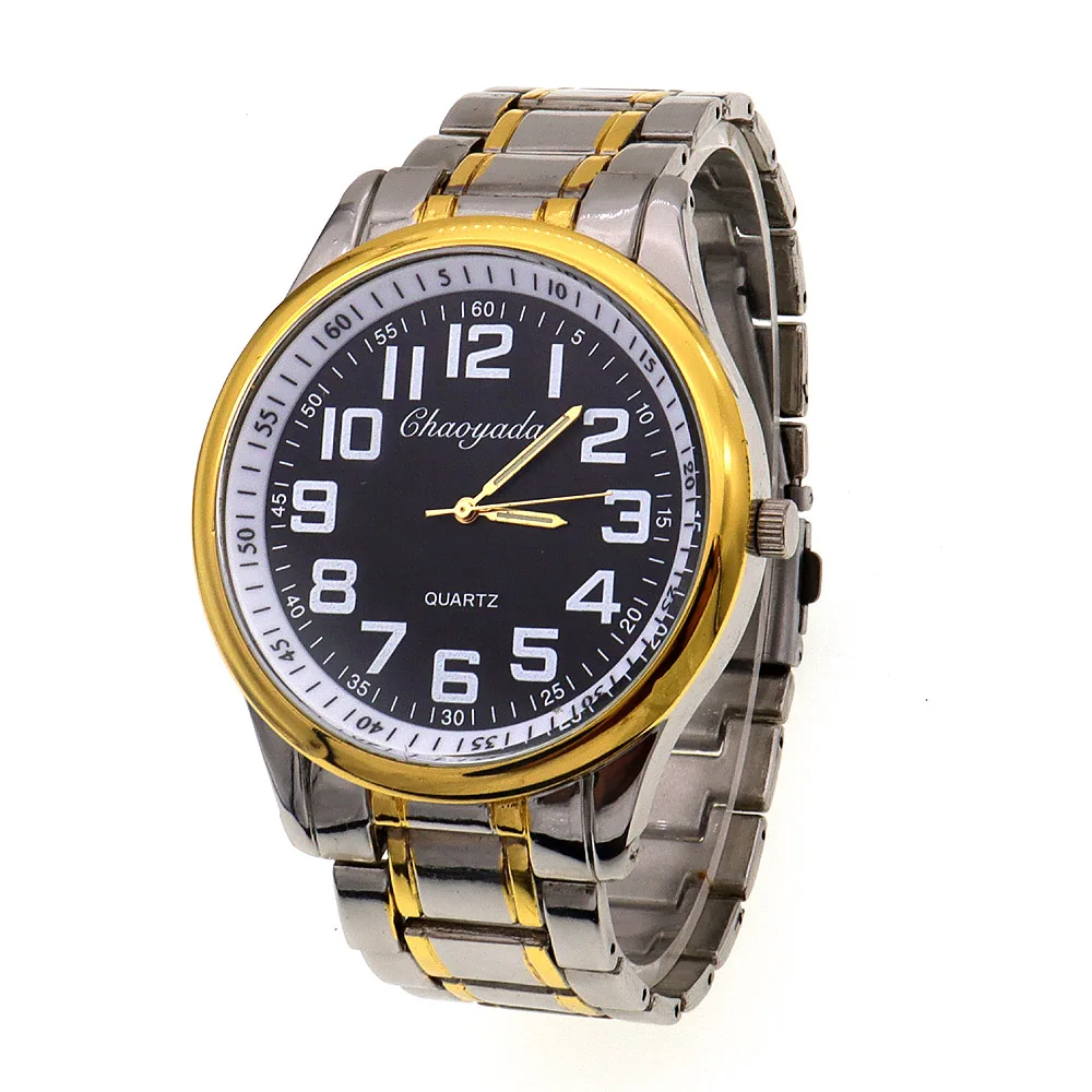 Luxury Watch Business Watches Male Clock Stainless Steel Quartz Men Watch reloj hombre Dad Gifts Big Number Wristwatch 3