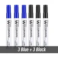 3 blue 3 black