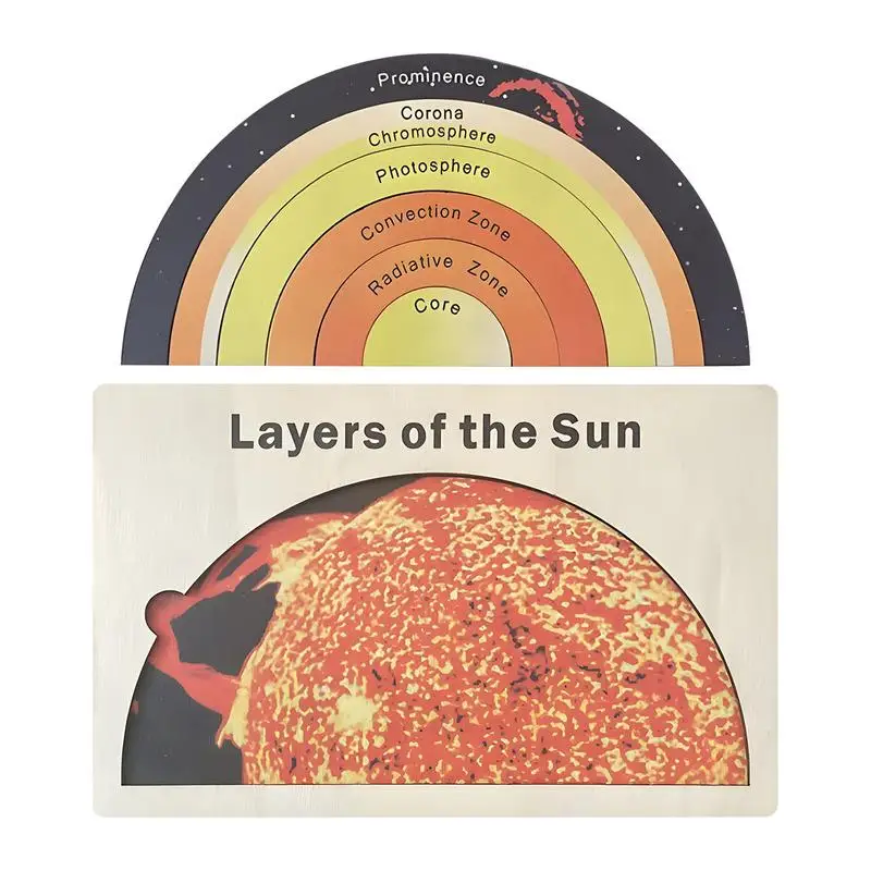 

Деревянная головоломка с изображением солнца, деревянные головоломки с изображением солнца для когнитивного развития, обучающая игрушка для детей