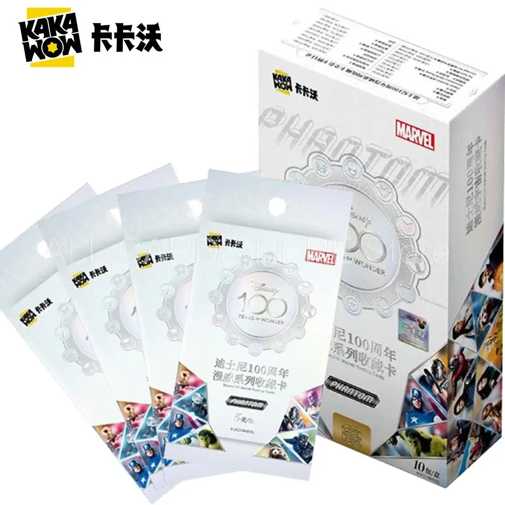 2023 Phantom Disney 100 Marvel Trading Card Kakawow Iron-Man Captain America Card Per Bambino Spider-Man Marvel Avenger Assemblare