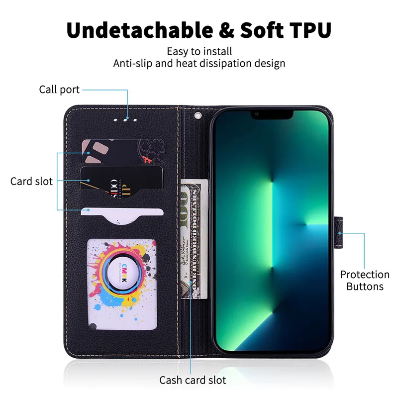 Luxury Magnetic Leather Flip Case For Oneplus Nord N10 N100 N20
