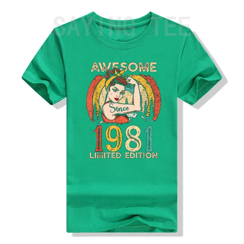 Awesome Since 1981 Birthday Shirt Born-In-1981 Limited Edition T