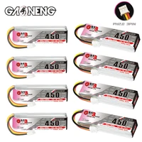 Max 160C GNB 2S 7.6V 450mAh Lipo Battery For Remote Control Car Toy High Rate FPV Drone Parts 80C 7.6V Battery 1