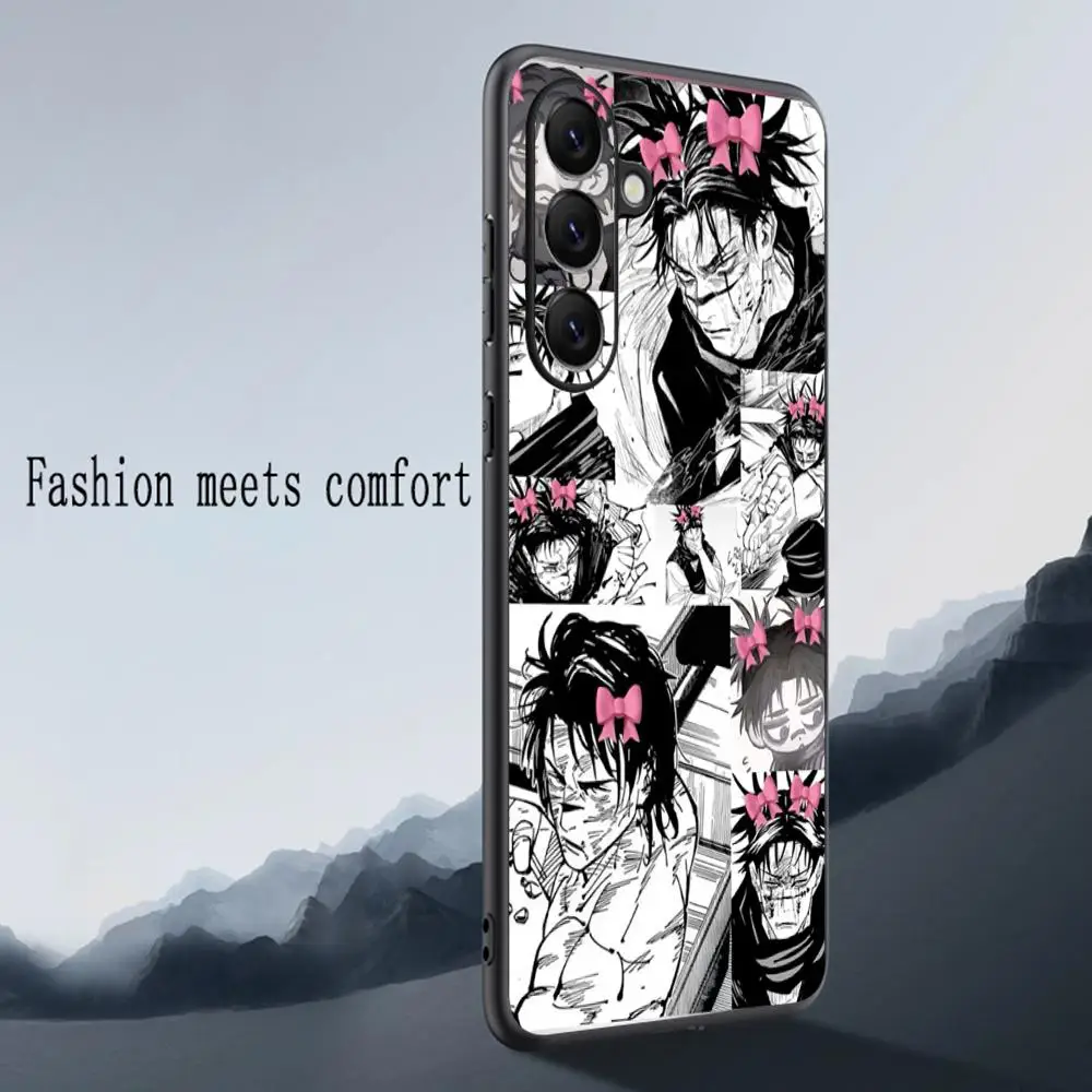 Choso Cool Anime Man Design Soft Black Phone Case