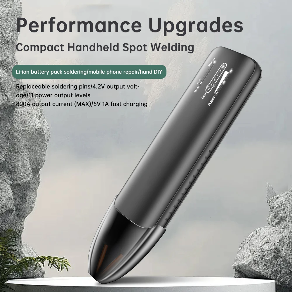 DC5V Portable Handheld Spot Welding Machine Adjustable Spot Welder for 18650 Lithium Battery Welding Nickel Sheets, Iron, Steel