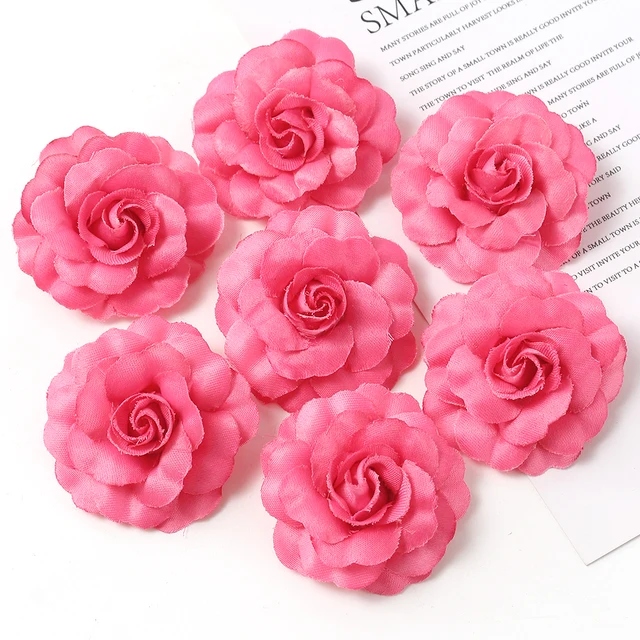 40pcs 5cm Artificial Plastic Flower Base Cap Receptacle Sepal Diy  Artificial Flower Accessories - Artificial Flowers - AliExpress