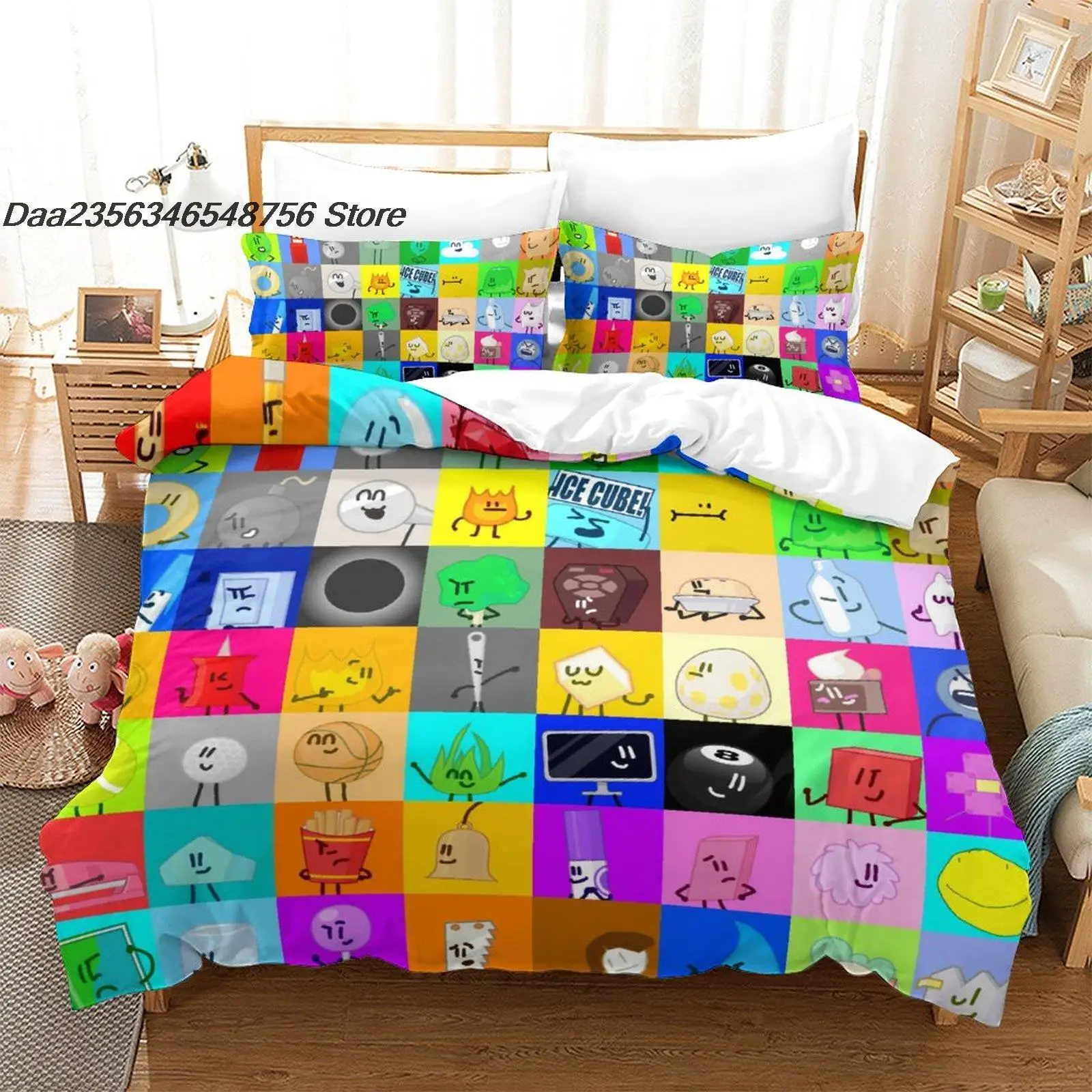 Jacknjellify Bedding Set Single Twin Full Queen King Size Bed Set Aldult Kid Bedroom Duvetcover Sets 3D Anime bed sheet set 2