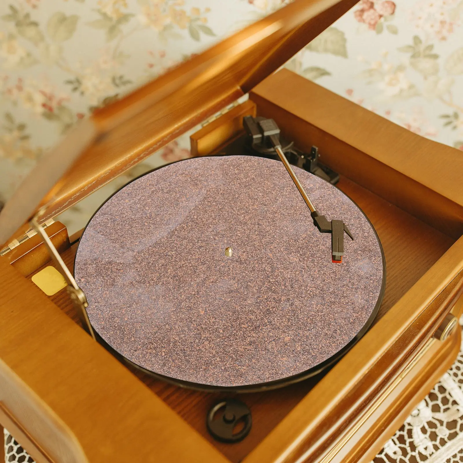 Tappetino per dischi in sughero tappetino protettivo in vinile dischi per fonografo tappetino per giradischi senza scanalatura tappetino per giradischi accessori per terrazze