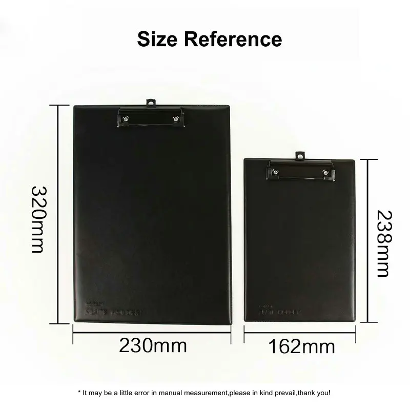 Faux Leather Clip Board A5 Menu Paper Tablet Hanging Clipboard A4 Quality PU Leather Menu Clipboard Restaurant 4
