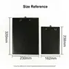 Faux Leather Clip Board A5 Menu Paper Tablet Hanging Clipboard A4 Quality PU Leather Menu Clipboard Restaurant 4