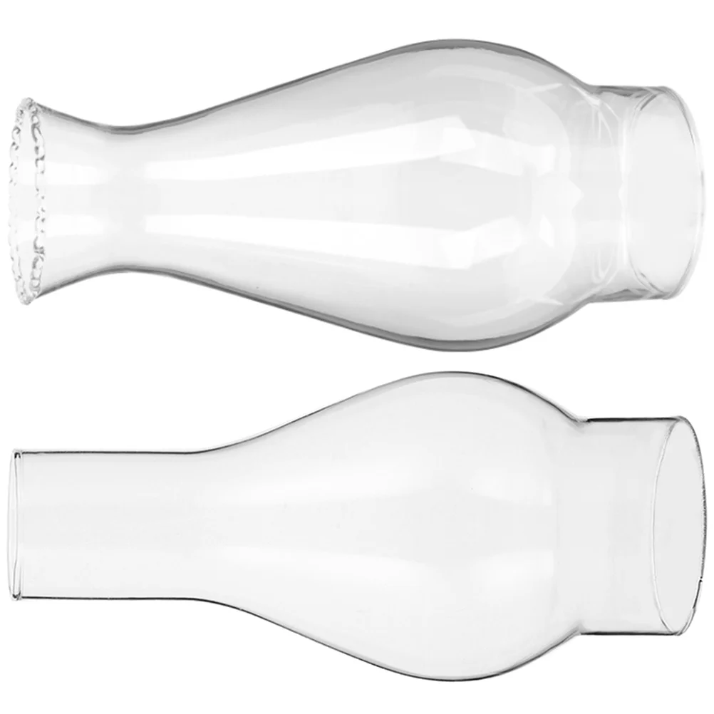 

2 шт. абажур для лампы керосиновый абажур масляный стеклянный дымоход для шара ветрозащитный прозрачный