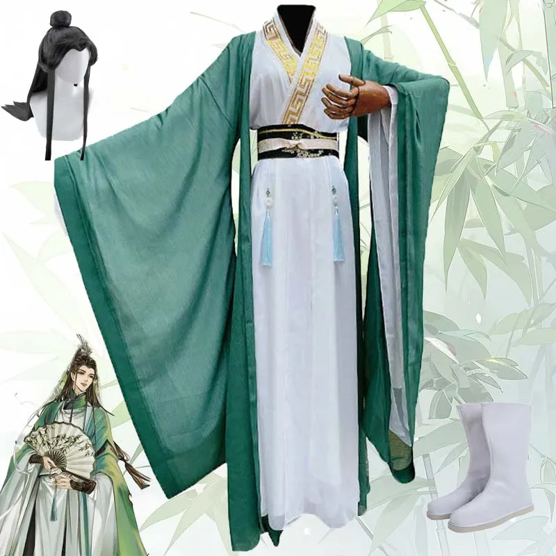 

Shen Qingqiu Cosplay Costume Anime The Scum Villain's Self-Saving System Ancient Hanfu Dress Tian Guan Ci Fu Halloween Party Sui