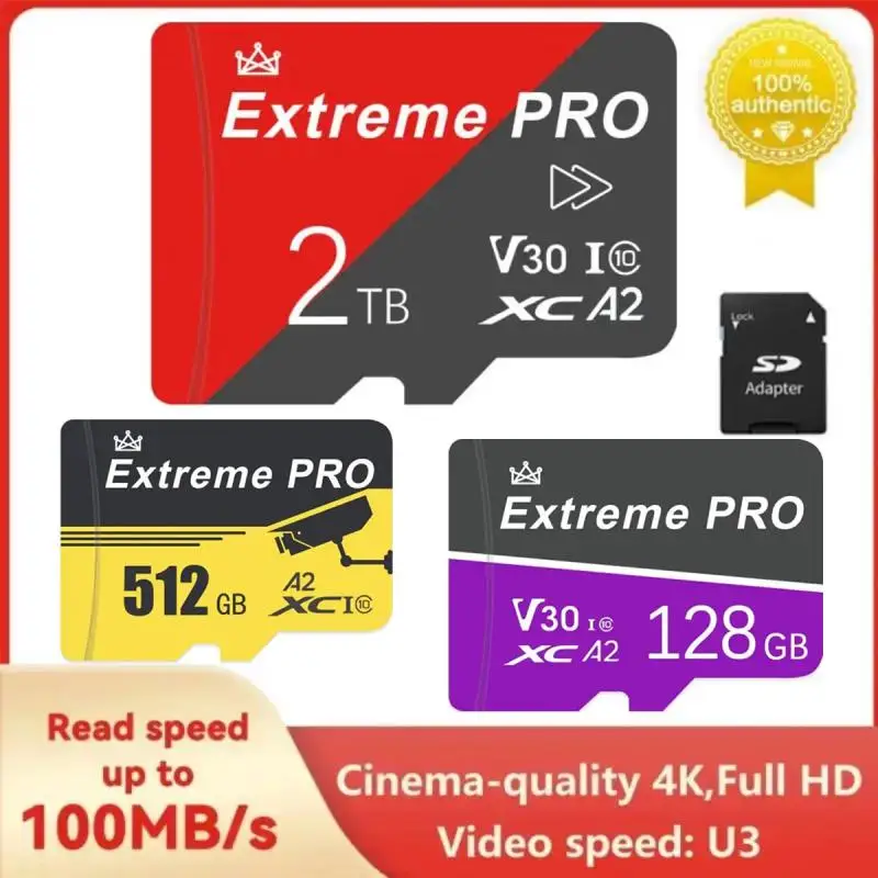 Ultra Micro Tf Sd Card 1Tb 2Tb Sd Memory Card 128Gb 256Gb Extreme Pro V30 4K Uhd Tf Card Cartao De Memoria Per Fotocamera Dash Cam