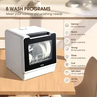 Countertop Dishwasher, 2024 NEW Upgraded Model, 8 Wash Programs Portable Dishwasher with Child Lock 2