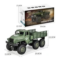 1:18 High Speed RC Car Military Truck 2.4G Six-wheel Remote Control Off-road Climbing Vehicle Model Toy for Kids Birthday Gift 2