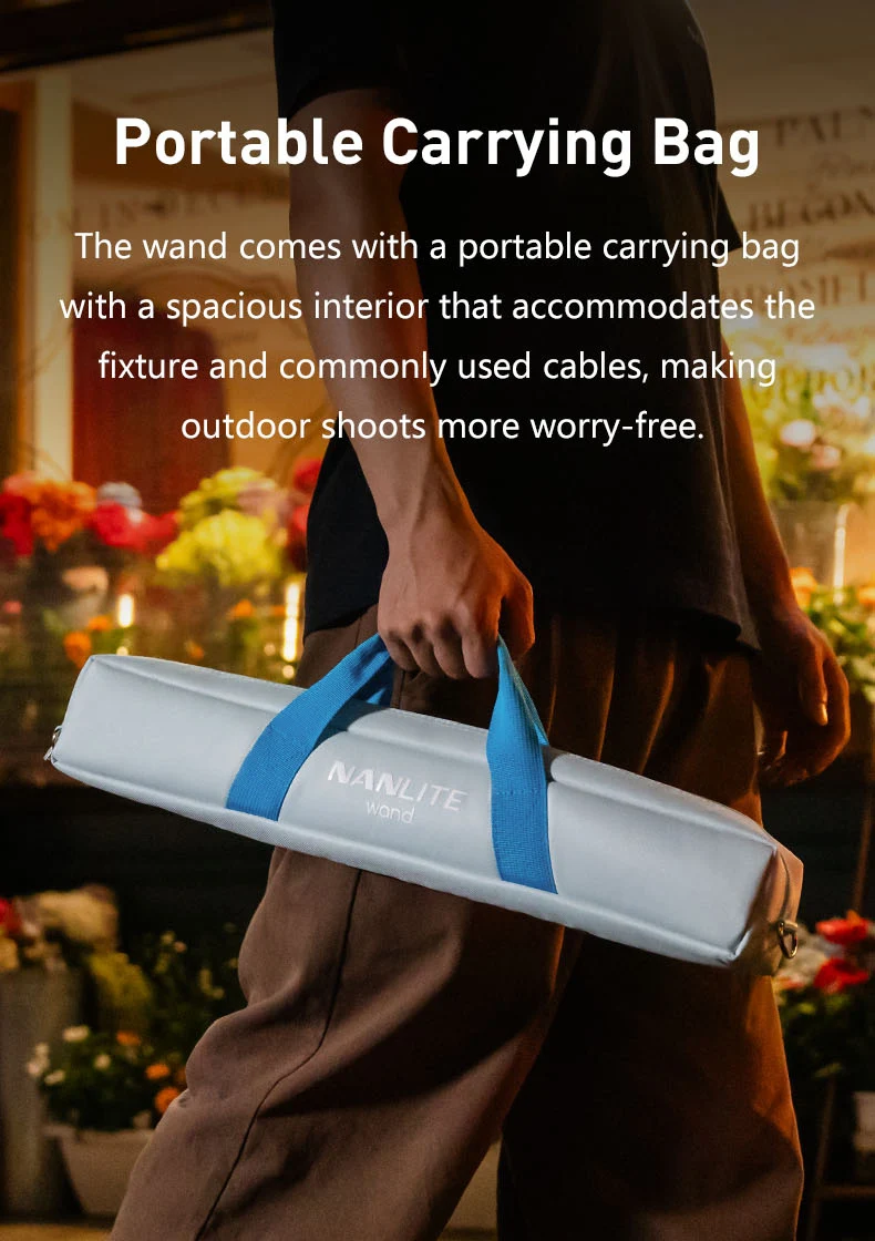 Wand RGB Full Color Handheld LED Light 2700-7500K sup Nanlink App Wireless Contr