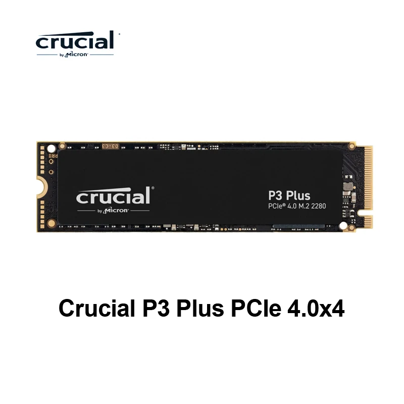 Crucial P5 Plus PCIe 4.0 & P2 PCIe 3.0 & P3 PCIe 3.0 & P3 Plus PCIe 4.0  500GB 1TB 2TB 3D NAND NVMe M.2 2280 Internal Gaming SSD