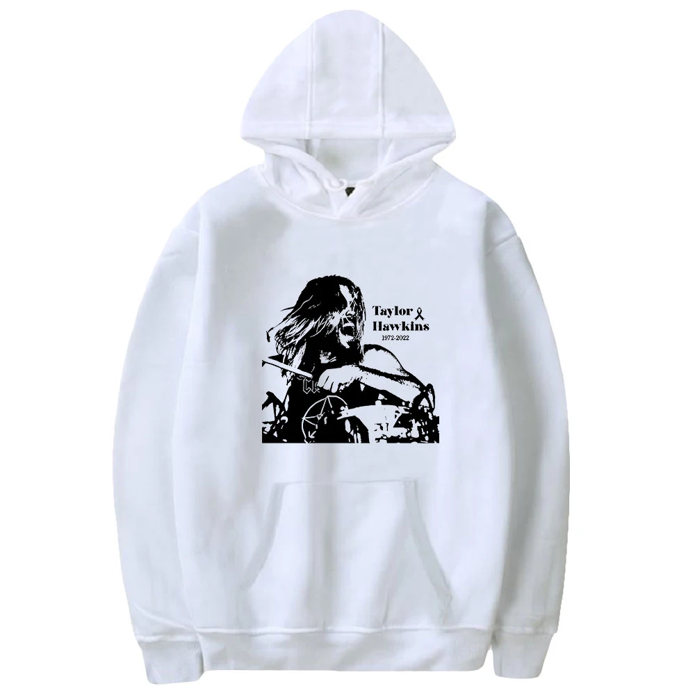 

Rip Taylor Hawkins Hoodie Unisex Long Sleeve Sweatshirt Women Men's Hooded Pullover 2022 Rest in Peace Clothes tops