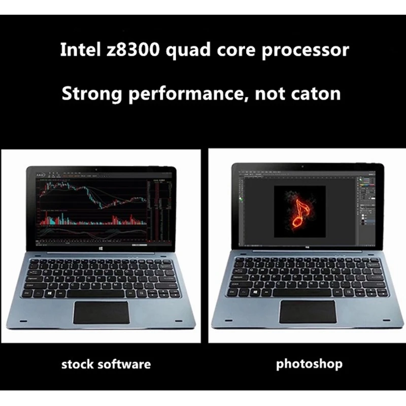 Mini PC NC01 Windows 10 Quad Core 4GB RAM 128GB ROM With Pin Docking Keyboard 11.6 Inch Tablets HDMI-compatible 1920*1080 IPS 5