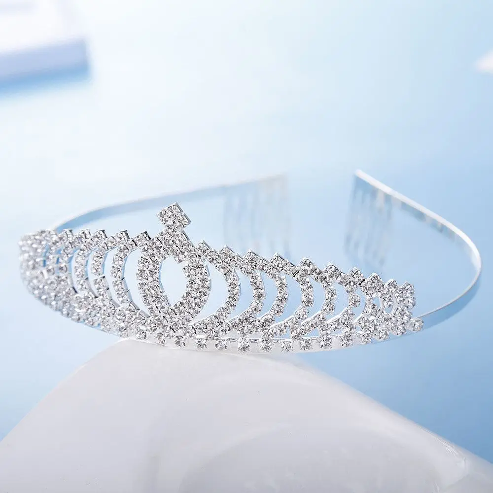 Geschenk Kopfschmuck Hochzeit Party Prinzessin Tiara Modische Haaraccessoires Kopfbedeckungen Krone Stirnbänder – Detail 14