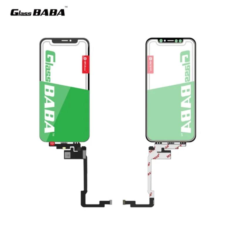 5PCS GLASS BABA G+OCA PRO NO IC Short flex Touch Digitizer Sensor Glass with Frame + OCA Glue For iPhone XR 11 Screen Repairing smart phone glass screen replacement