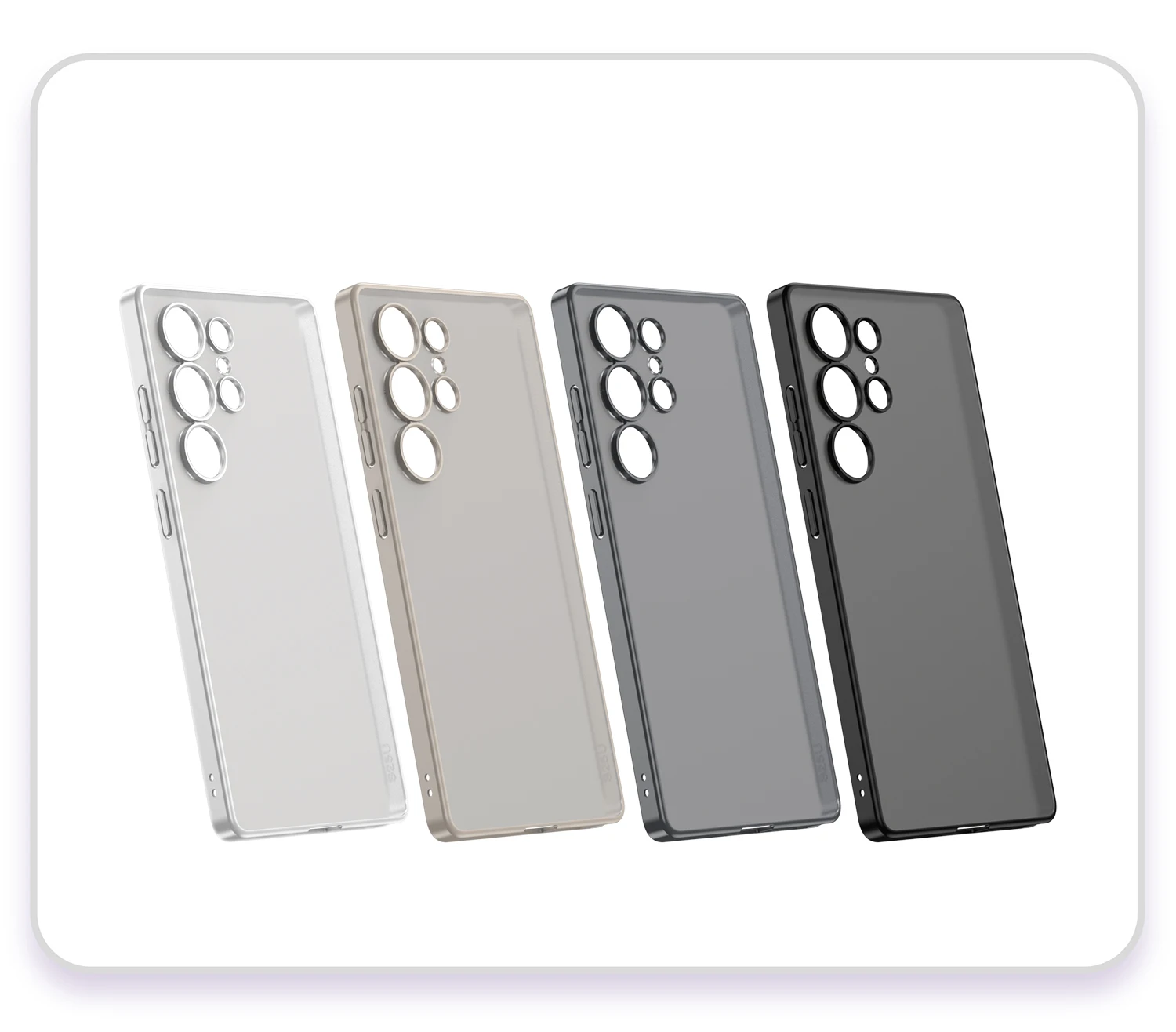Frosted Semi-Transparent Hard Case For Samsung Galaxy S25 Ultra Shockproof Plast
