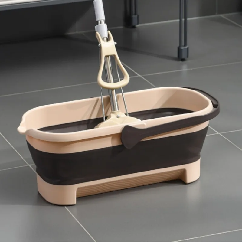 Foldable Mop Bucket Folding basin With Handle folding water bucket For Laundry Storage Household Cleaning Bathroom Accessories