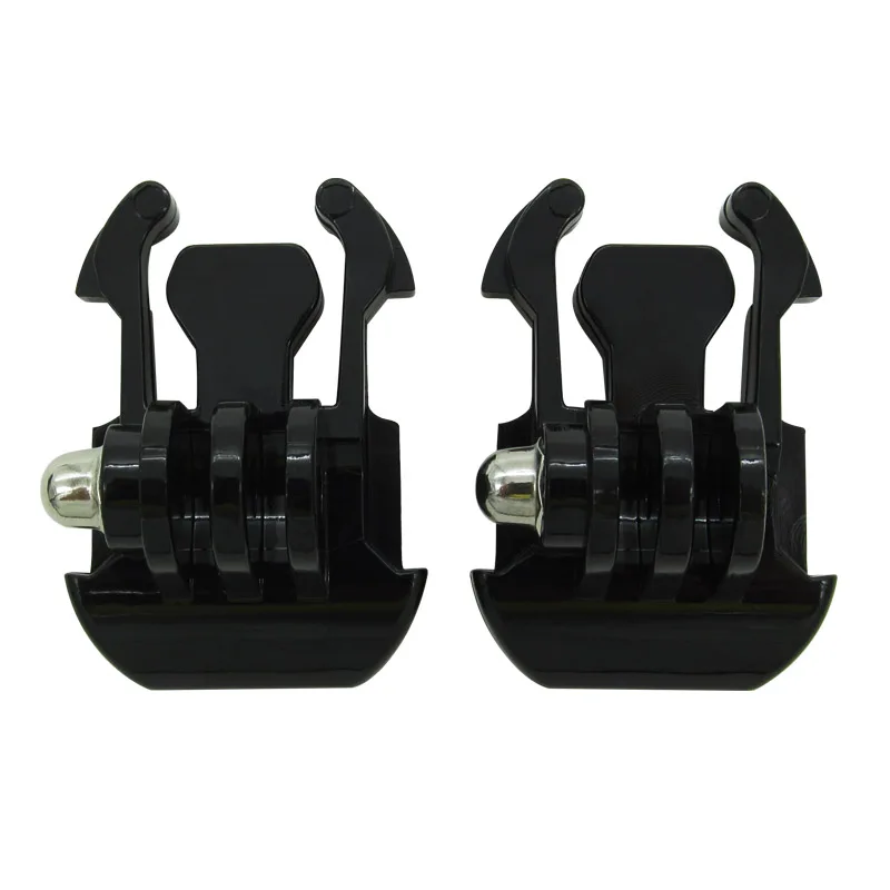 Support silicone universel pour caméra action, fixé sur une sangle de sac à dos.
