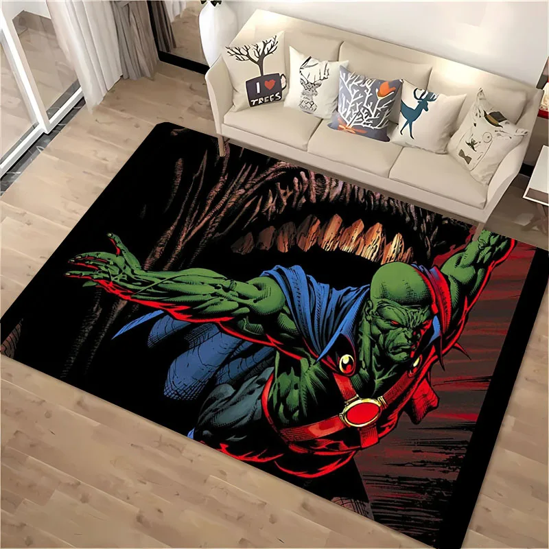 DC Martian Manhunter Carpet,Living Room and Bedroom Household Items, Children's Room Sofa Mat, Doormat Floor Anti-slip Rug,Gifts