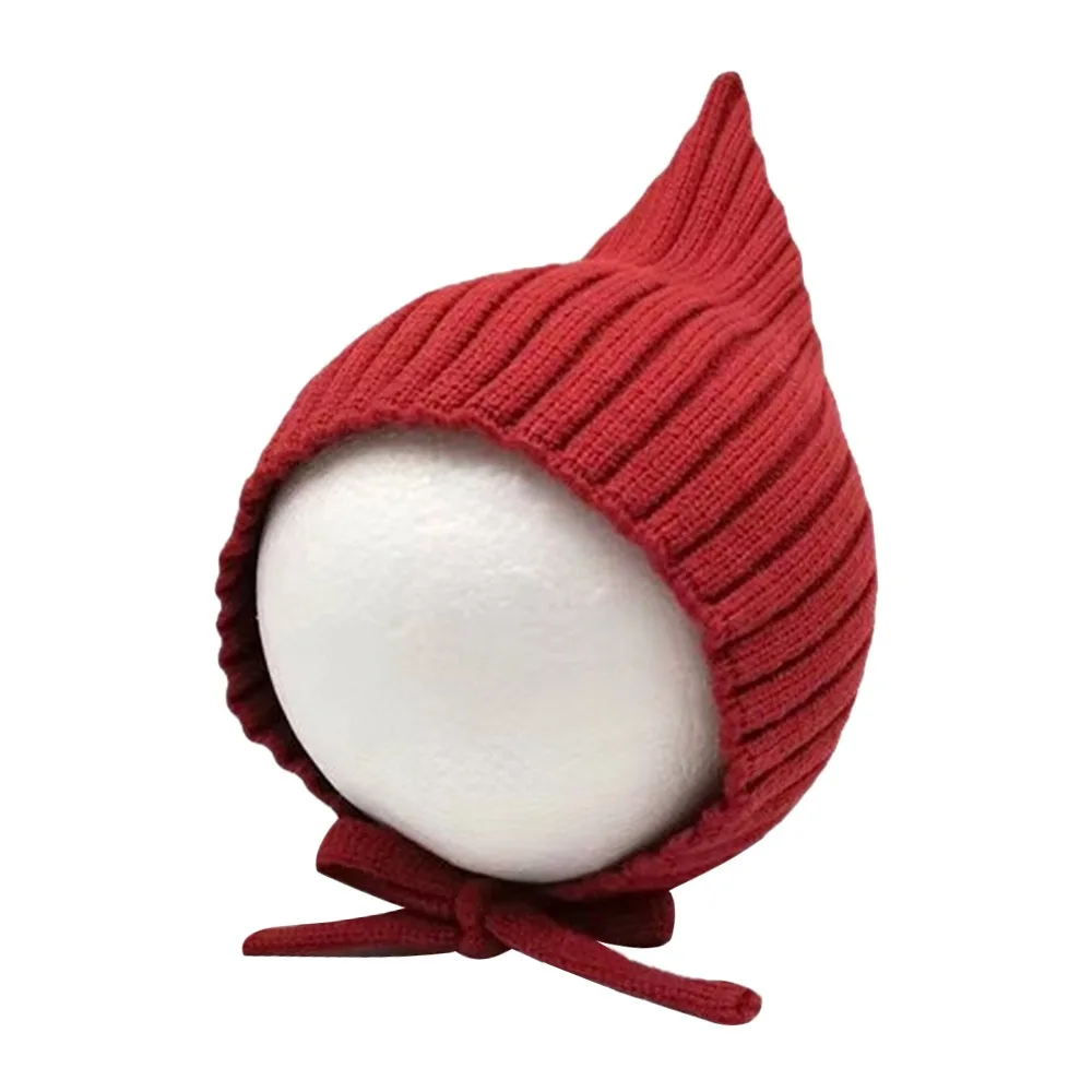 Polyester Knitted Baby Hat Warm Beanie for 0-2 Years Old