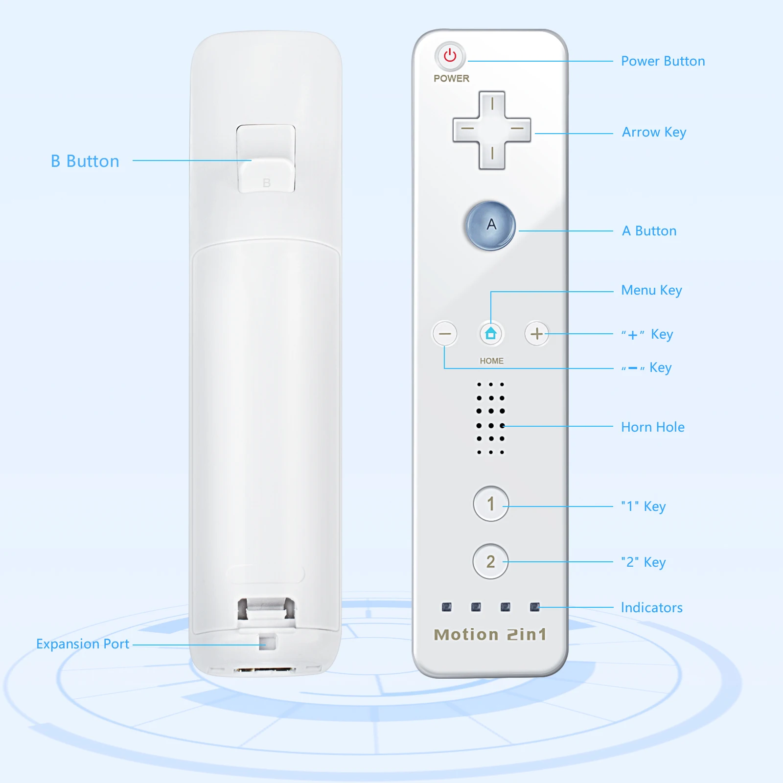 Built-in Motion Plus Remote For Nintendo Wii Controller Wii Remote Nunchuck Wii Motion Plus Controller Wireless Gamepad Controle